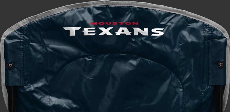 Back of Rawlings Navy Blue NFL Houston Texans Chair With Team Name SKU #02771093111