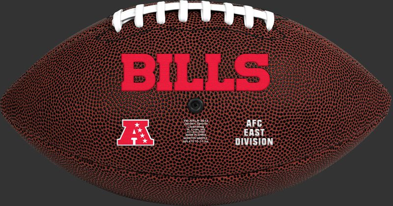 NFL Buffalo Bills Football With Team Name in Red SKU #07081061811