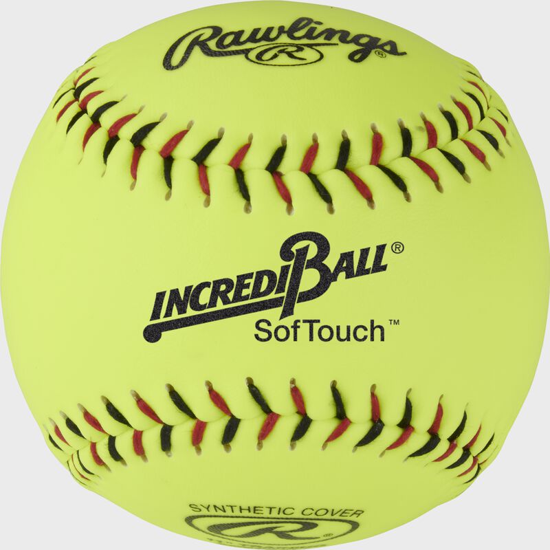 A Rawlings Incredi-Ball SofTouch 11" training softball - SKU: RIB11ST