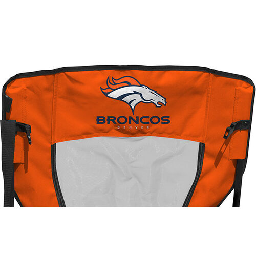 Back of Rawlings Navy and Orange NFL Denver Broncos High Back Chair With Team Name SKU #09211066518