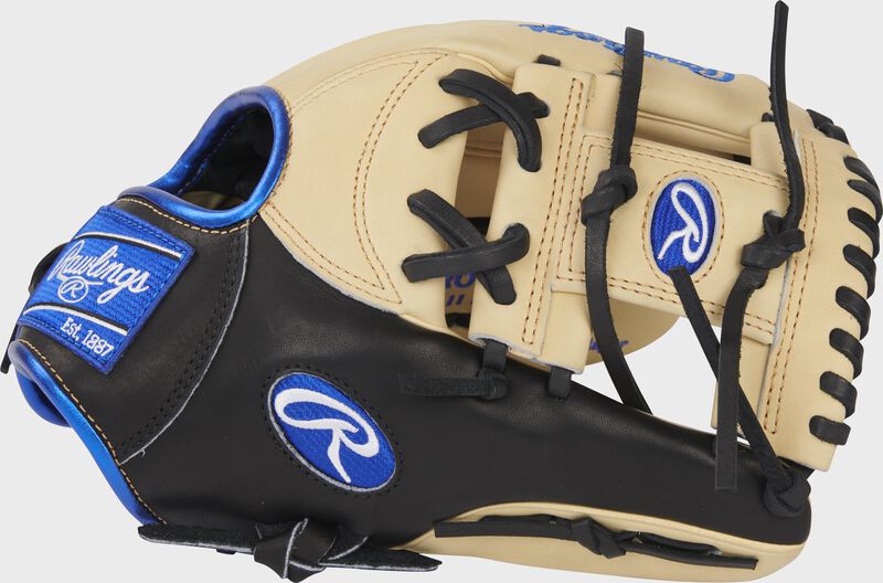 Thumb of a black/camel Heart of the Hide 11.5" infield glove with a camel I-web - SKU: PRONP4-2CR