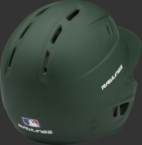 Coolflo High School/College Matte Batting Helmet Dark Green