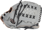 Thumb of a gray 2022 Liberty Advanced Color Series 12.5-Inch fastpitch glove with a gray x-laced basket web - SKU: RLA125-18GRG image number null