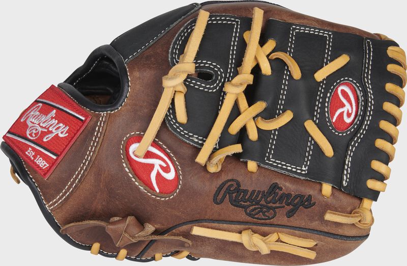 Thumb of a sandlot exclusive Heart of the Hide 11.75-inch infield/pitcher's glove with a black 2-piece solid web - SKU: PRO1175SCSLMPRO loading=