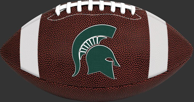 Brown NCAA Michigan State Spartans Football With Team Logo SKU #04623038811