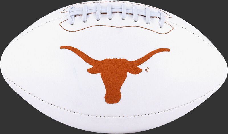 White NCAA Texas Longhorns Football With Team Logo SKU #05733103121