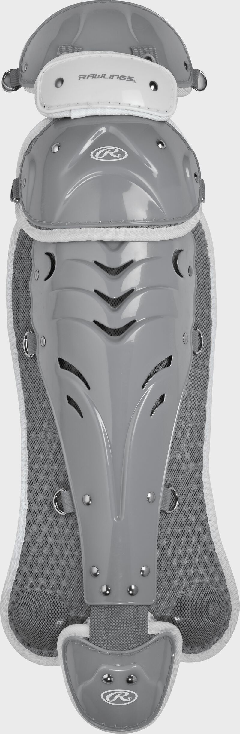 Front view of Velo Adult Softball Leg Guards - SKU: SBLGV