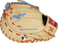 Back of a camel Pete Alonso Heart of the Hide 1st base mitt with the MLB logo on the pinky - SKU: PROFM18-PA20 image number null