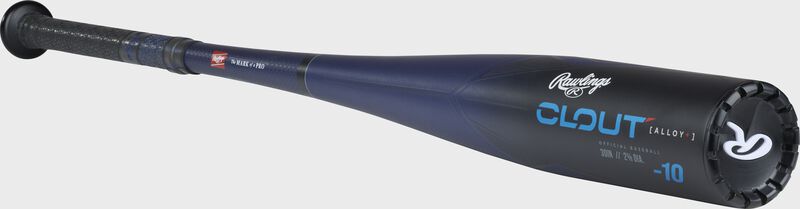 Barrel/end cap view of a Rawlings Clout USA baseball bat - SKU: RUS3C10