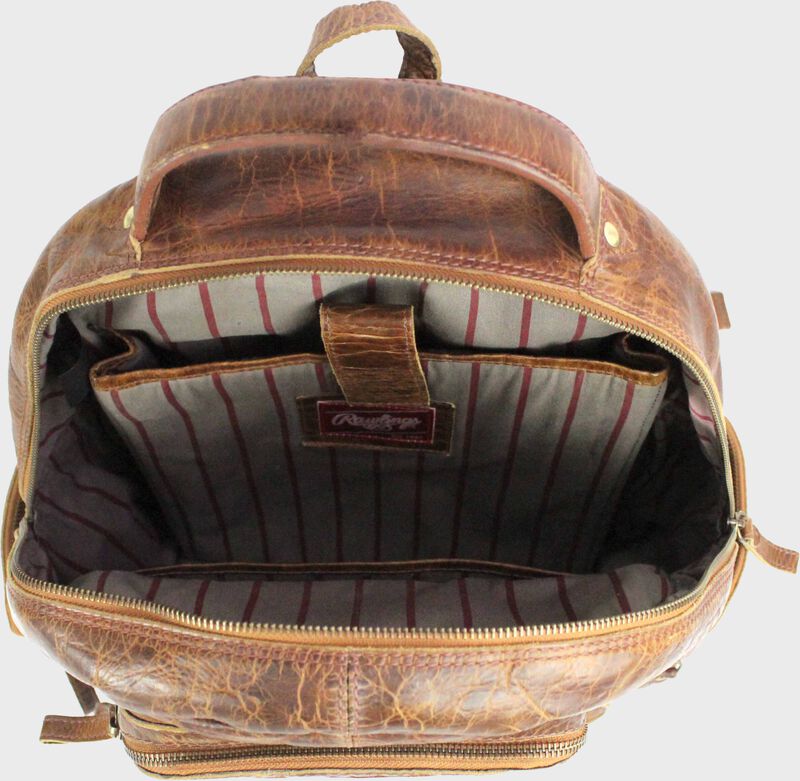 Origins Distressed Leather Backpack loading=