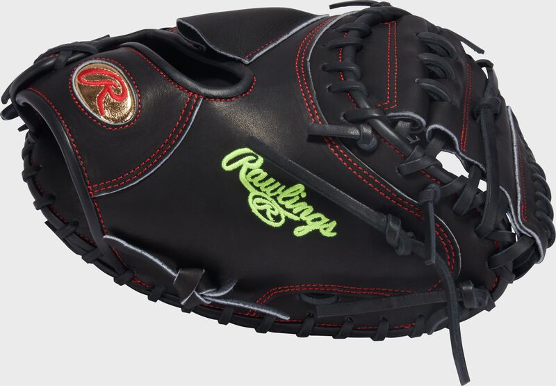 Thumb of a black Gameday 57 Series Gabriel Moreno Heart of the Hide Catcher's Mitt