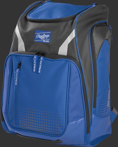 Front angle view of a royal Legion equipment backpack - LEGION-R