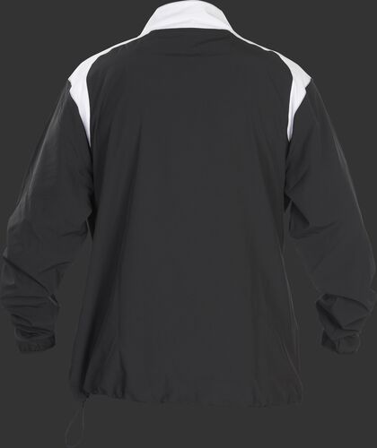 Back of Rawlings Black Youth Long Sleeve Quarter-Zip Jacket - SKU #YFORCEJ-B-89