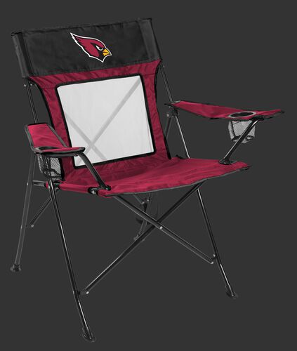 Front of Rawlings Red and Black NFL Arizona Cardinals Game Changer Chair With Team Logo SKU #00651081111