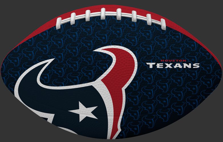 Navy blue side of a NFL Houston Texans Gridiron football with the team logo SKU #09501093122
