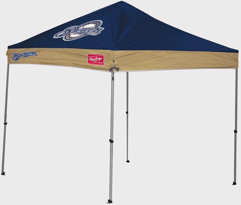 A Milwaukee Brewers 9x9 straight leg canopy
