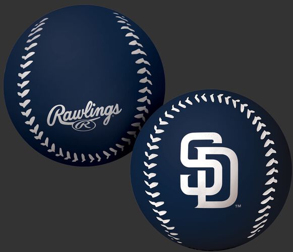 Rawlings San Diego Padres Big Fly Rubber Bounce Ball With Team Logo on Front In Team Colors SKU #02870019112