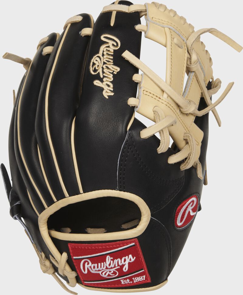 PROR882-7BC 11.25-inch Rawlings Heart of the Hide R2G infield glove with a black back