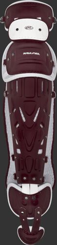 Maroon/white Pro Preferred adult leg guards