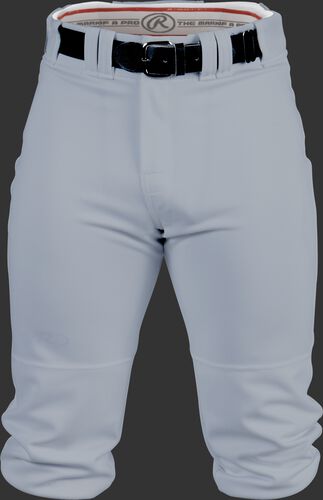 Front of Rawlings Blue Gray Adult Premium Knee High Pant - SKU #BP150K