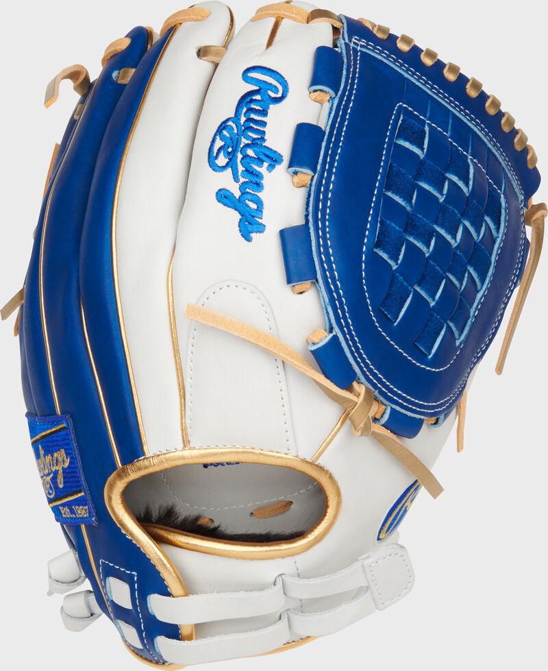 Liberty Advanced Color Series 12 in Fastpitch Glove, White/Royal, Right