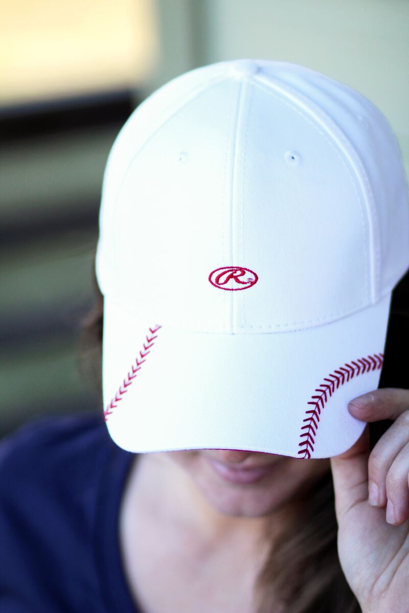Women's Change Up White Baseball Stitch Hat