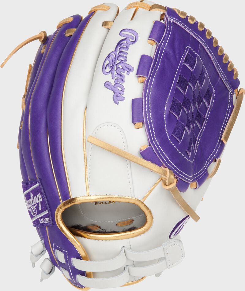 Liberty Advanced Color Series 12 in Fastpitch Glove, White/Purple, Right
