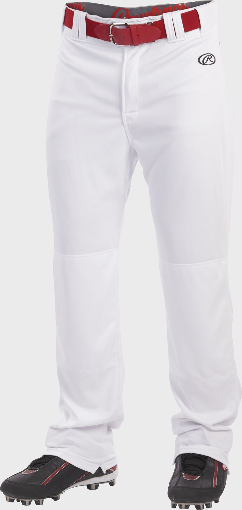 Front of Rawlings White Adult Launch Semi-Relaxed Pant - SKU #LNCHSR