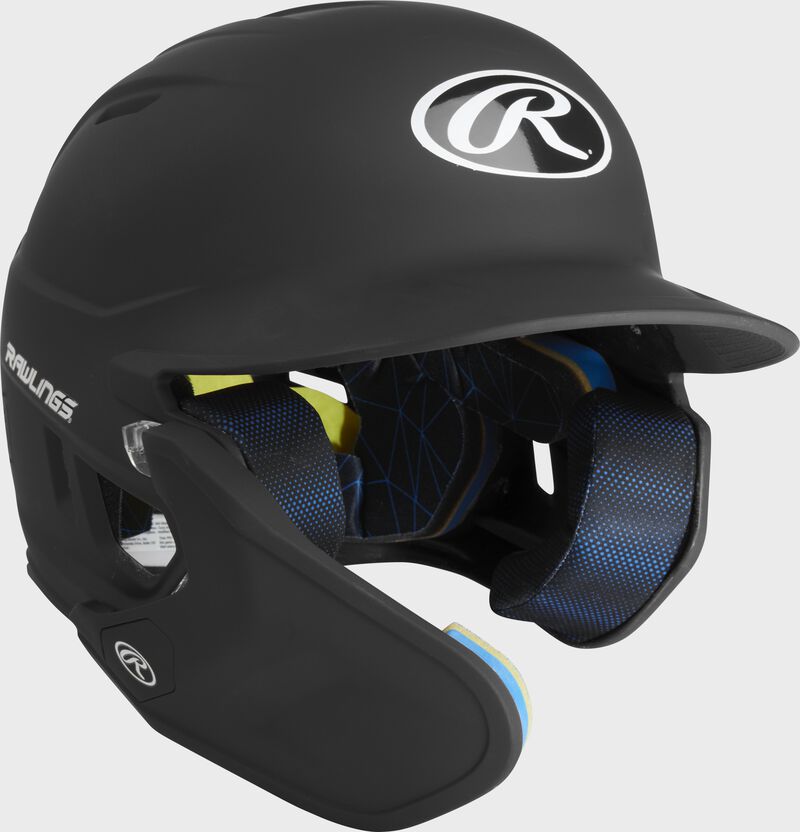 Front right-side view of Rawlings Mach Carbon Batting Helmet - SKU: MAAL image number null