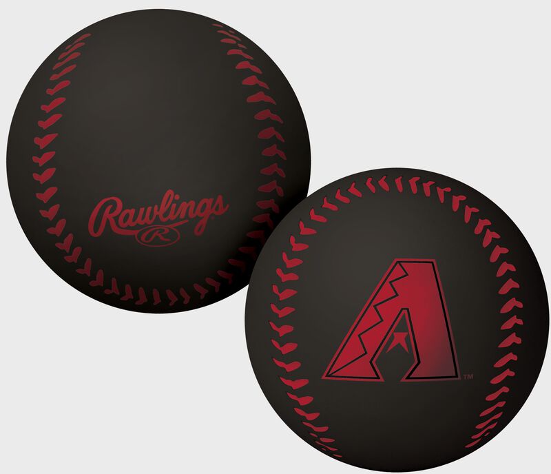 A black Arizona Diamondbacks big fly rubber bounce ball