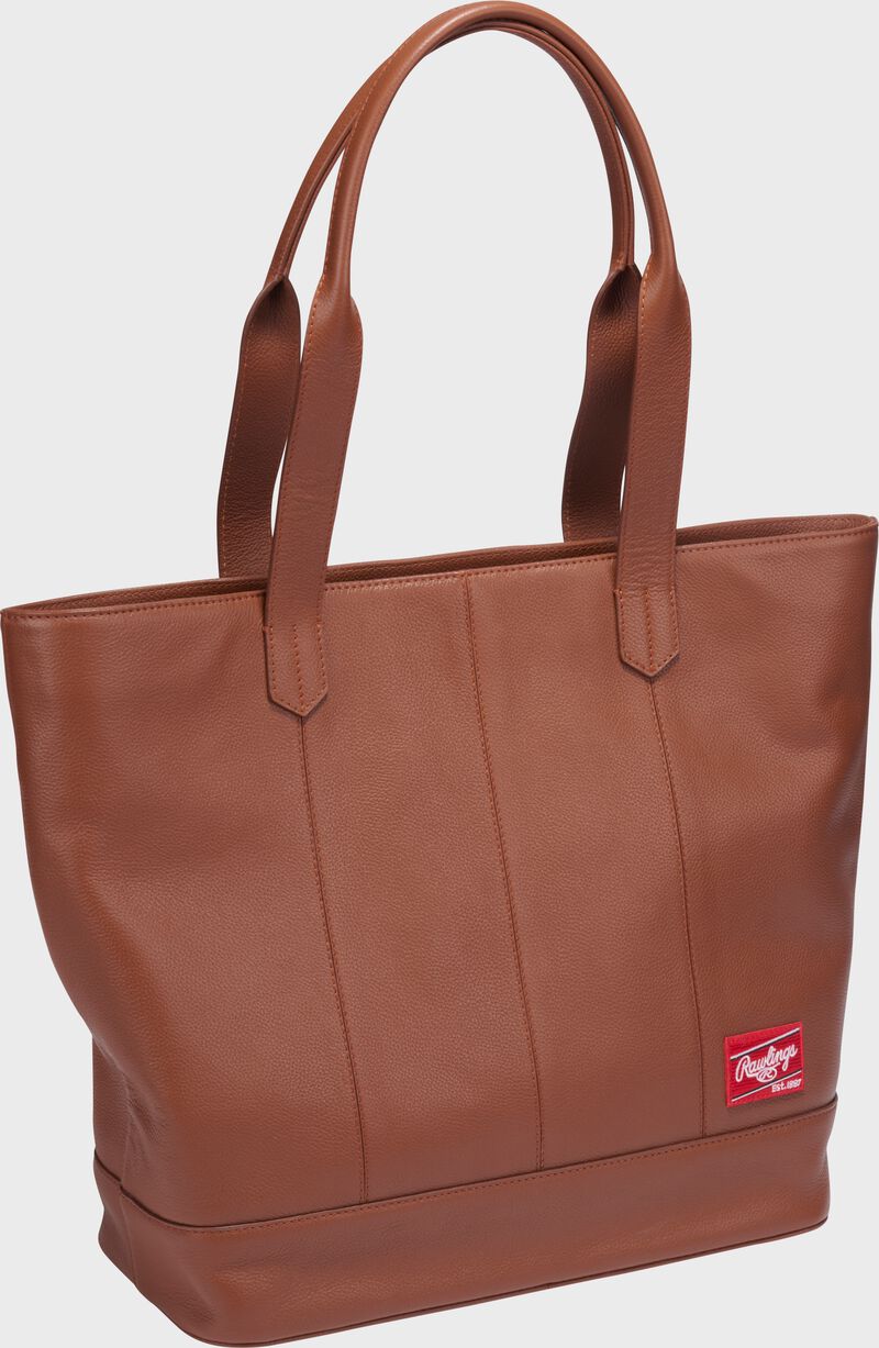 Tan Rawlings Strike Out tote bag loading=