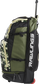 Right-side view of camo Rawlings Wheeled Catcher's Backpack - SKU: R1801 image number null