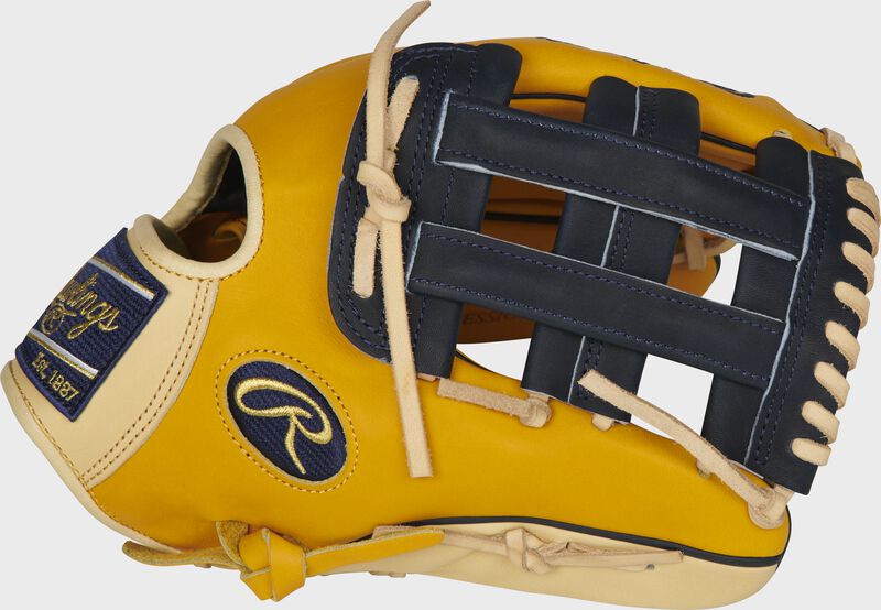 Thumb of a PROKB17-6GT Heart of the Hide 12.25-Inch infield glove with a navy H-web