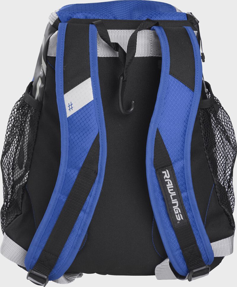 Rear view of a Royal Rawlings Youth Players Team Backpack | SKU:R400-R loading=