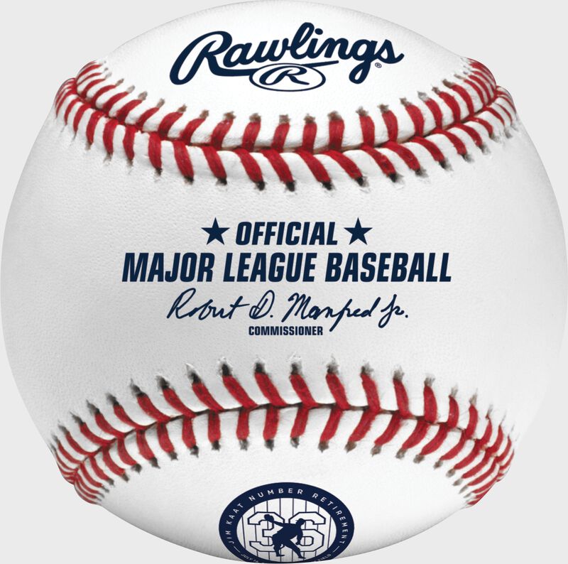 A MLB Jim Kaat number retirement commemorative baseball - SKU: RSGEA-ROMLBJK36-R