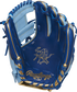 Royal palm of a Rawlings Heart of the Hide R2G ContoUR fit infield glove with royal laces and a gold palm stamp - SKU: PROR312U-2R image number null