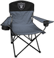 A Las Vegas Raiders lineman chair with the team logo on the back  image number null