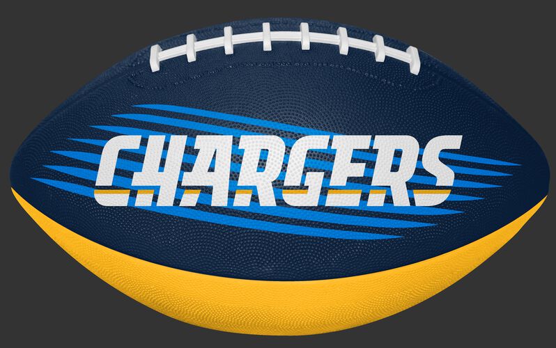Blue and Gold NFL Los Angeles Chargers Downfield Youth Football With Team Name SKU #07731083121