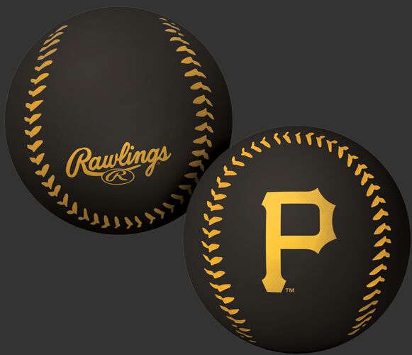 Rawlings Pittsburgh Pirates Big Fly Rubber Bounce Ball With Team Logo on Front In Team Colors SKU #02870021112