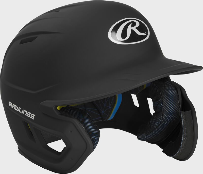 Front right-side view of Mach Right Handed Batting Helmet with EXT Flap | 1-Tone & 2-Tone - SKU: MACHEXTR