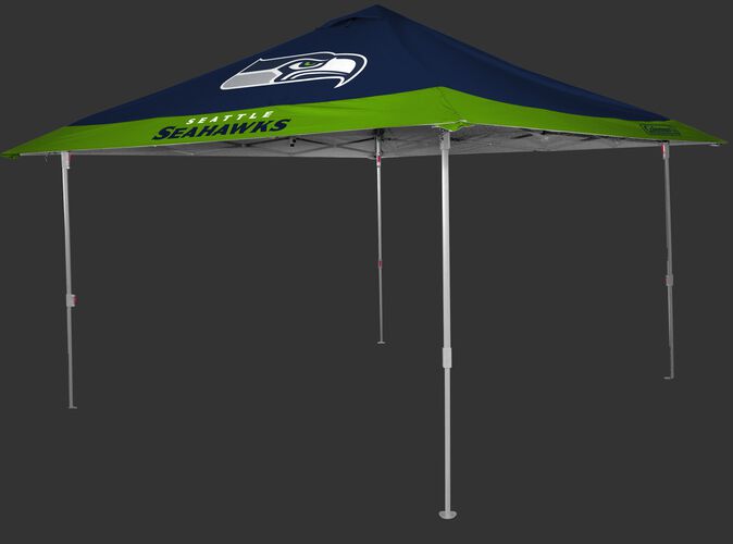 Rawlings Bright Green and Navy NFL Seattle Seahawks 10x10 Eaved Canopy With Team Logo and Name SKU #07561085111
