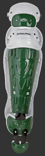Dark green/white LVELI Rawlings Velo intermediate leg guard