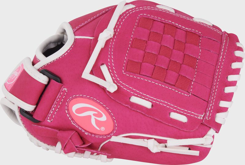 Thumb of a pink/white Sure Catch Softball 10-inch Youth Softball Glove