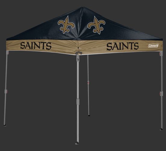Rawlings Black and Gold NFL New Orleans Saints 10x10 Canopy Shelter With Team Logo and Name SKU #03221077111