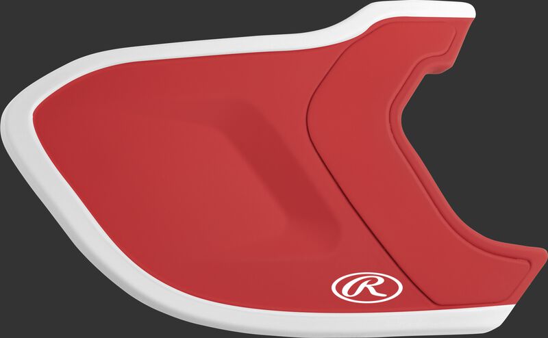 Scarlet/White MEXT2L Mach EXT Two-Tone batting helmet extension