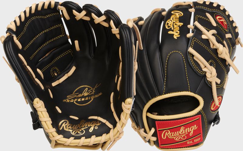 2 images showing the palm and back of a Select Professional Series 11.75" IF/P glove - SKU: SPS205-9B
