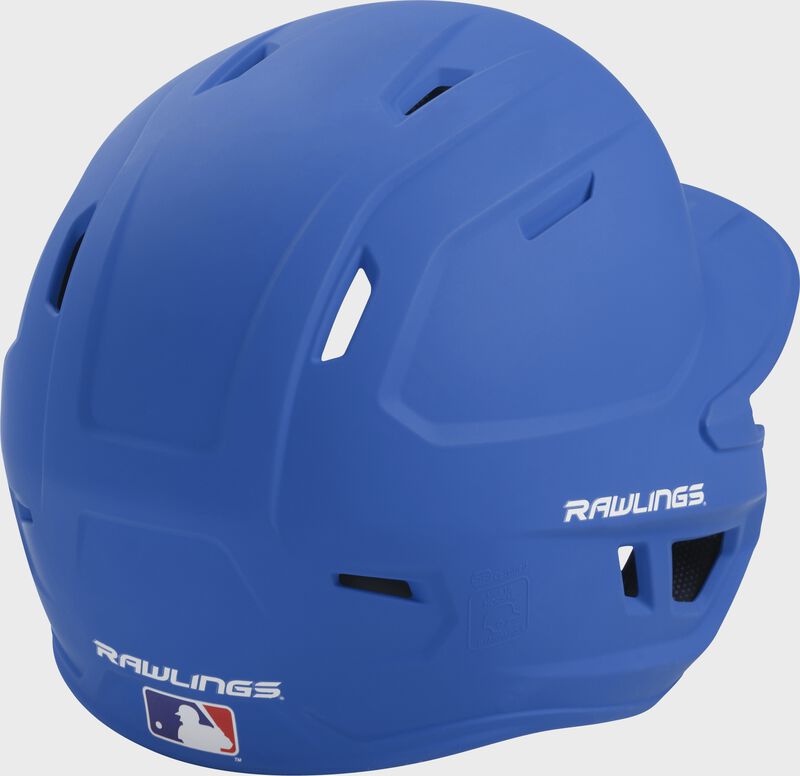 Back right-side view of Rawlings Mach Batting Helmet | 1-Tone & 2-Tone - SKU: MACH