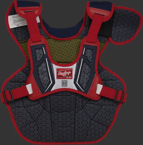 Back of a USA theme Velo 2.0 chest protector - SKU: CPV2N-NSW