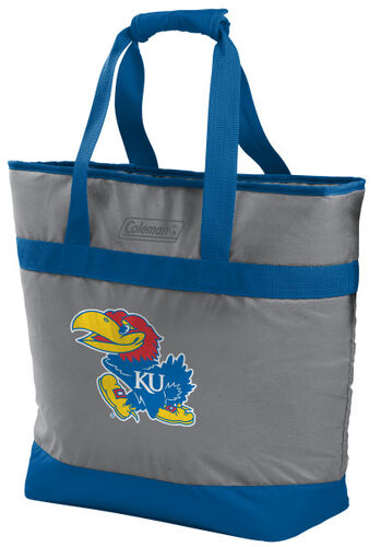 Rawlings Kansas Jayhawks 30 Can Tote Cooler In Team Colors With Team Logo On Front SKU #07883034111