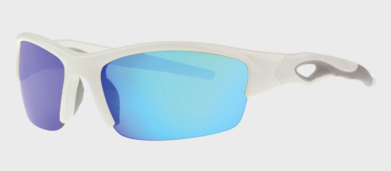 Rawlings Blue Lens and White Frame Youth Half-Rim Sunglasses SKU #10237296